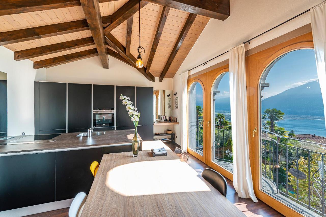 Casa Luna - Wonderful Lake View Brione sopra Minusio Kültér fotó