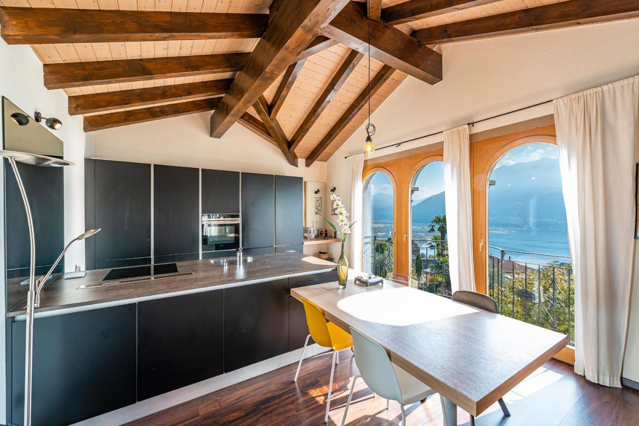 Casa Luna - Wonderful Lake View Brione sopra Minusio Kültér fotó
